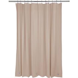 Bad Bliss Heavy Broes Gardin Liner 12 Rust Resistent Metal Grommets 3 V?gtet magnet Hem Taupe Cream