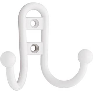 Brainerd B46115J-W-C Double Robe Hook med kugleend White