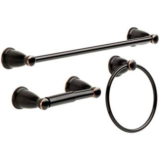Franklin Brass Kin3pc-Orb Kinla Badev?relse Tilbeh?r Kit 3 stykker olie gnidet bronze oli-rubbed bronze