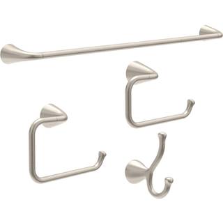 Delta ARV64-DN ARVO 4-PIECE BATH HARDWARE SET 18-IN-HÅNDBAR W/ 6-I EXTENTER TOURN PAPPOR HOVEL RING RING HOOK Børstet nikkel