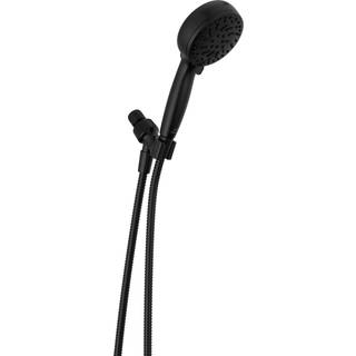 Delta Faucet Proclan Matte sort brusehoved med håndholdt brusehoved med højtryksspray Håndholdt brusehoved 6 sprayindstillinger Matte sort 75740B