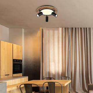 Kassu loftlampe i trædesign Ø 40cm