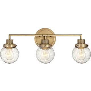Quintiesse Væglampe Poppy, dæmpbar, Messing/guld, Badeværelse, Metal, kuglelampe
