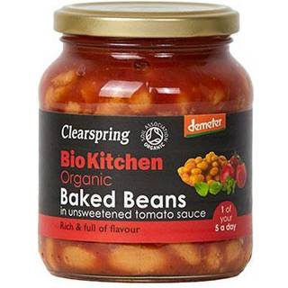 Clearspring Baked Beans (Usødet) Økologisk Demeter - 350 g