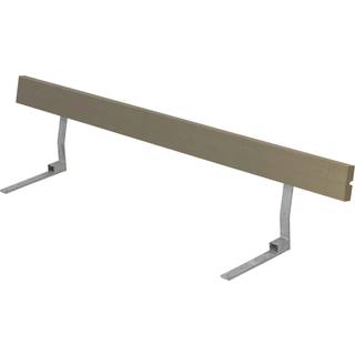 Plus ryglæn 177cm til bordbænke/cafesæt grundmalet gråbrun 5,2x36x177cm