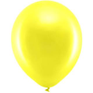 100 stk. Latex Balloner Gul 12" – Perfekte til Helium og Festlige Begivenheder