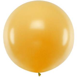 1 stk Kæmpe Metallic guld ballon - 1 meter
