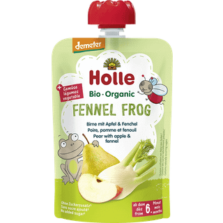 Holle Fennel Frog - pære med æble & fennikel fra 6. måned 109.50 DKK/1 kg (12 x 100.0g)