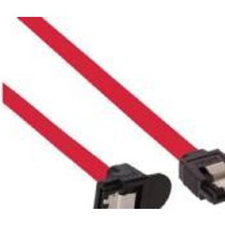 Cablexpert SATA III -kabel, 90°, 50 cm, rød