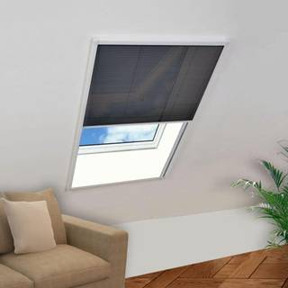 plisseret insektnet til vinduer aluminium 80 x 100 cm