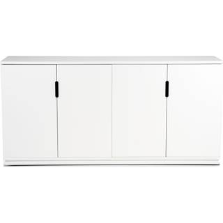 Mavis Aoko Skænk Dækkede Døre - Sidebord & Aflastningsbord Mdf Hvid - 1K743