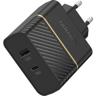 OtterBox EU Wall Charger 30W - USB-C 18W + USB-A 12W USB-PD - black - ProPack