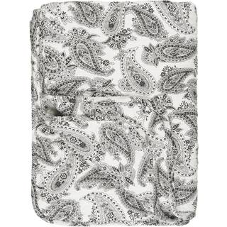 Ib Laursen paisley quiltet hvid og sort plaid