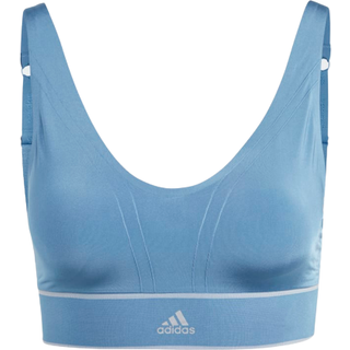 Adidas 40GG Seamless Plunge Bra - Blue - Medium