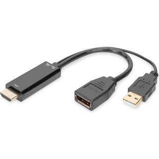 DIGITUS 4K HDMI HDMI to DisplayPort Adapter
