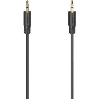 Hama Lydkabel Flexi-Slim 3,5mm-3,5mm Guld Sort 0,75m