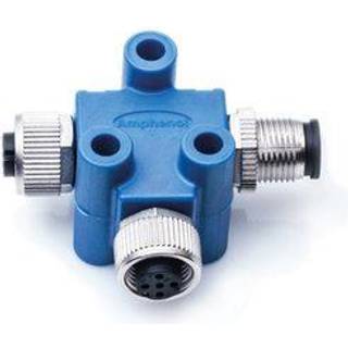 T-kobling NMEA 2000 Amphenol LTW, 1 han + 2 hun