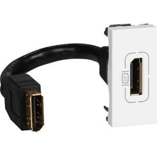 Legrand Mosaic av display port 15cm kabel 1m hvi