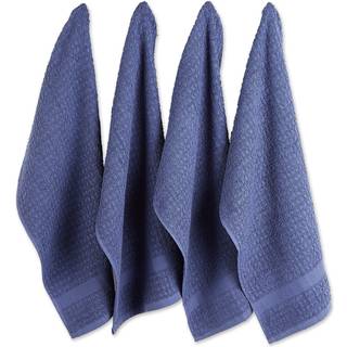 DII SOLID FRANSE BLUE Waffle Terry Vittowel (Sæt på 4)