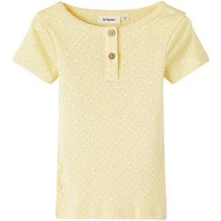 Lil Atelier Double Cream Top Blomster