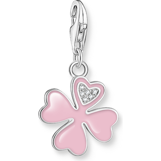 Thomas Sabo Charm - Charmista - pinkes Kleeblatt mit weißen Steinen - 2022-041-9 - rosa