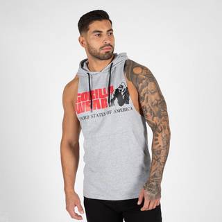 Rogers Hooded Tank Top, grey melange, xxxlarge