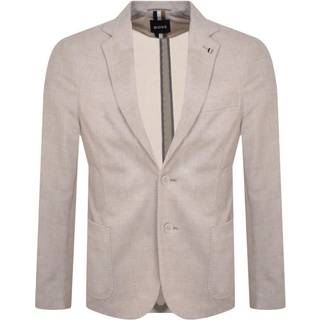 BOSS Black Herren Sakko beige meliert Slim Fit