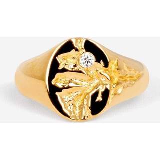 IX Mini Oval Nature Signet Ring