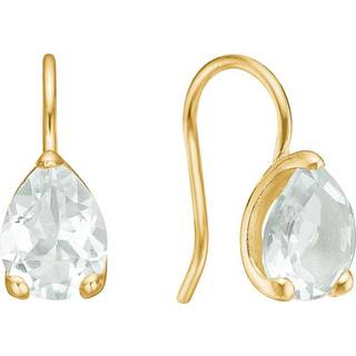 Carré Jewellery Carré Sølv Forgyldt øreringe med Prasiolit FH 4478 PRS