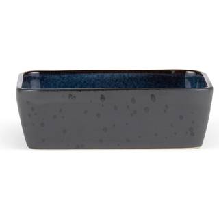 Bitz Bitz serveringsfad sort 19x14 cm Mørkeblå