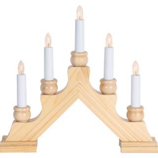 Star Trading - Advent Candlestick Karin - Red - 28 cm