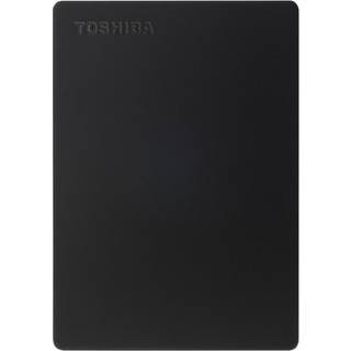 Toshiba Canvio Slim 1Tb, sort ekstern harddisk ➞ På lager - klar til levering og afhentning