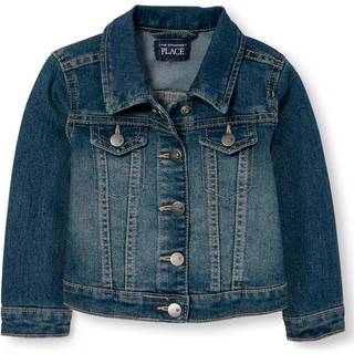 B?rnenes sted babypiger og sm?barnspiger grundl?ggende denimjakke Kina bl? 18-24 m?neders