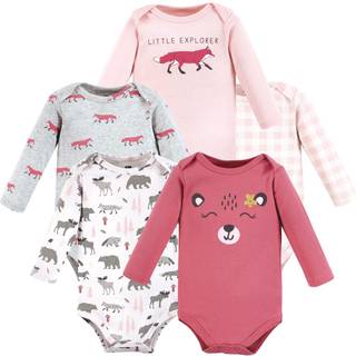 Hudson baby unisex baby bomuld lang?rmet bodysuits pige skovdyr 0-3 m?neder