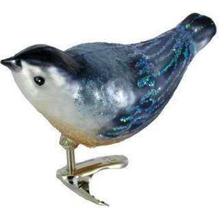 Old World Christmas Ornamenter: Nuthatch Glass blæst ornamenter til juletræ