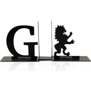 Harry Potter Metal Bookends - Black Hogwarts House Gryffindor Diecast Design - Dekorativ bokhållare - Hemskontor Kök Rum Dekor - Böcker Samling D