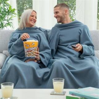 InnovaGoods Dobbelt Krammetæppe mede centreret lomme Doublanket InnovaGoods Blå