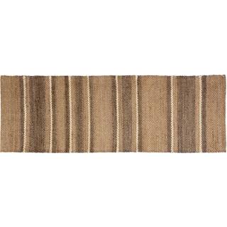 Dixie Fanny striped jutetæppe Natur, 80x250 cm