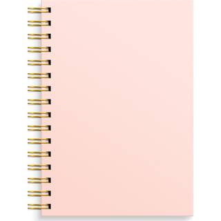 Burde Notesbog | Spiral | A5 | Linjeret | Pink