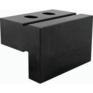 Alu. beskyttelsesbakker 100 mm riflet med neodymium magneter