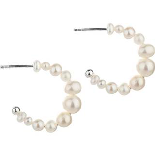 PRETTY PEARL HOOP | SILVER