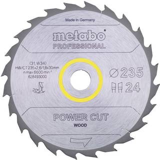 Metabo 4061792188518 - 628493000 Rundsavklinge power cut wood, kvalitet professional, til håndrundsav