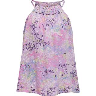 Kids Only Purple Rose/wild Ditsy Halterneck Top