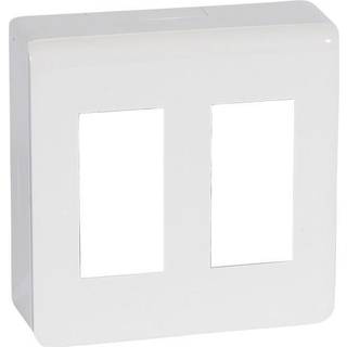 Legrand Mosaic arb.station underlag+ram 2x4m hvi