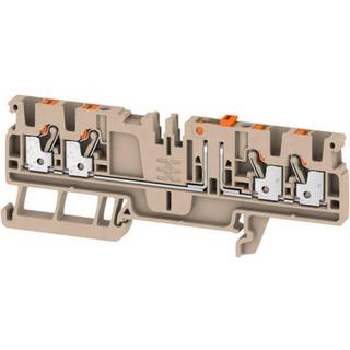 Weidmüller Test-skilleklemme adt 2.5 4c beige