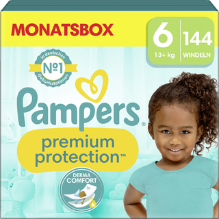 Pampers Premium Protection bleer str. 6 (13+ kg) månedsboks