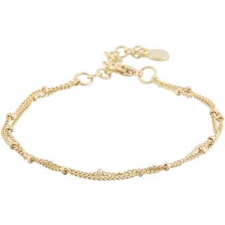 SNÖ of Sweden Amsterdam Double Chain Bracelet Plain Gold