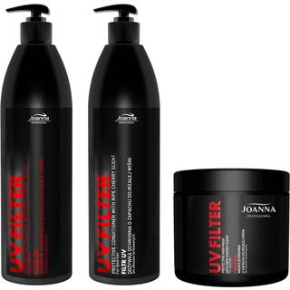 Joanna Professional UV Filter Beskyttende shampoo Til solstresset hår dufte Cherry 1000 ml - 1000 ml