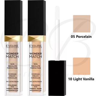 Eveline Cosmetics Wonder Match Cremet camouflage concealer 24 t Skygge 05 Porcelain Warm 6,8 ml - 7 ml