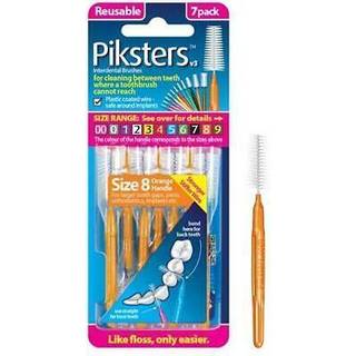 Piksters Mellemrumsbørster 7 stk. 1.0 mm. ISO 8 ORANGE